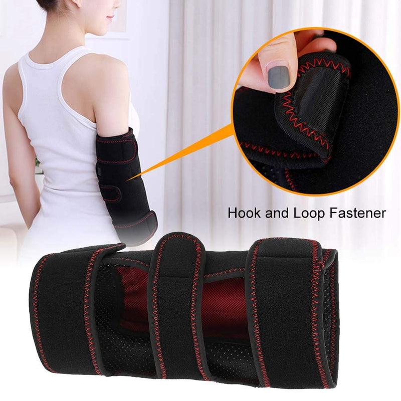 [Australia] - Heated Elbow Brace, Elbow Heating Wrap, Adjustable Heating Elbow Wrap Pad with 3 Level Temperature Setting Hot Therapy for Tendonitis, Tennis Elbow, Arthritis Pain Relief 