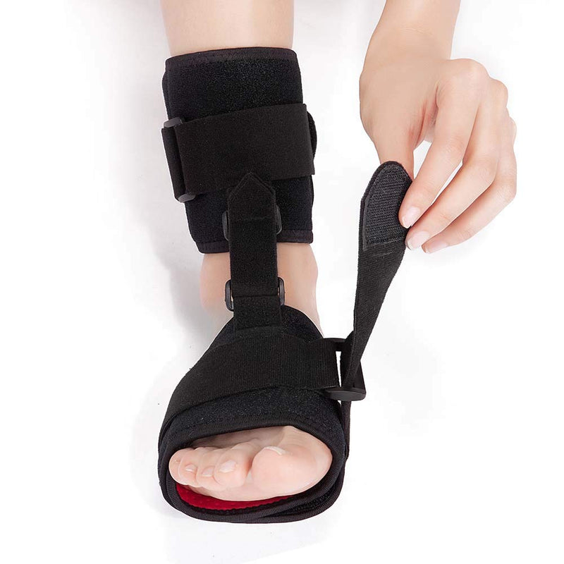 [Australia] - Ankle Support Adjustable Foot Drop Brace, Ankle Corrector Brace Support Protection Correction Splint for Sprain Injury Recovery, Suitable for Left and Right Foot, Free Size 