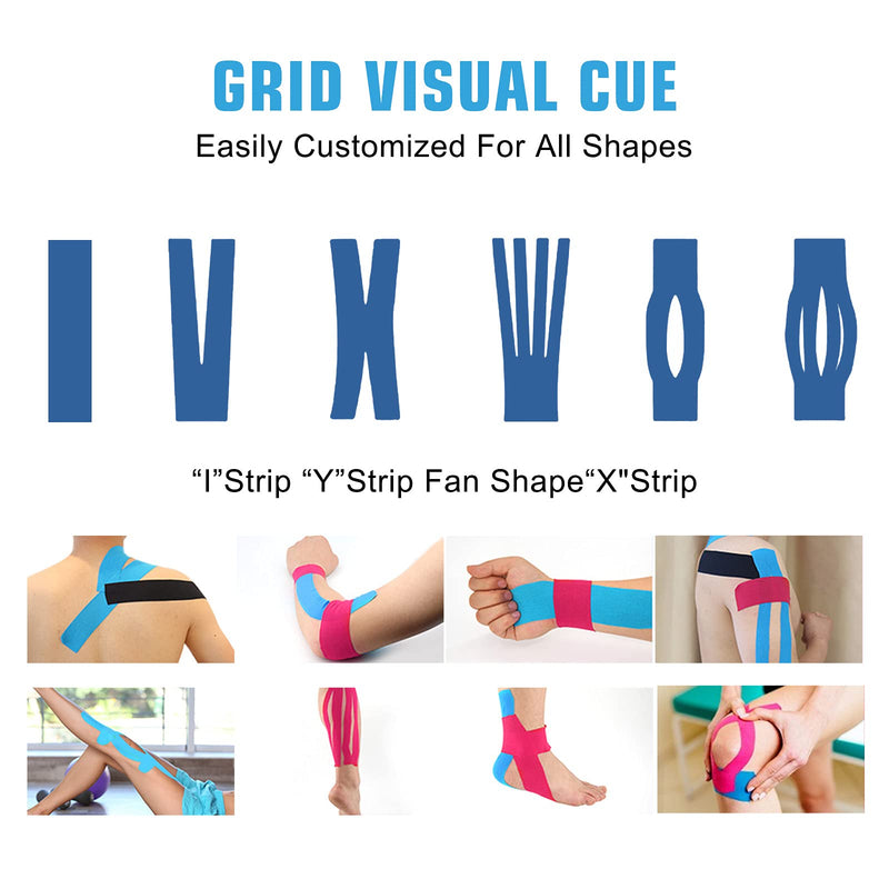[Australia] - Kinesiology Tape (3 Uncut Roll) Kinetic Tape 16.4 ft Waterproof Athletic Sports Tape Physio Tape for Knees, Shoulder, Ankles, Elbow, Pain Relief,Joint Support (Navy Blue) (3 Rolls) Navy Blue 