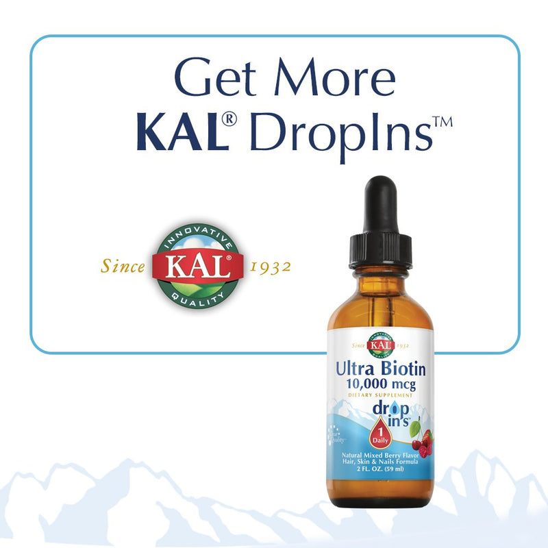 [Australia] - Kal B-6 B-12 Folic Acid Mixed Berry Dropins, 2 Fluid Ounce 