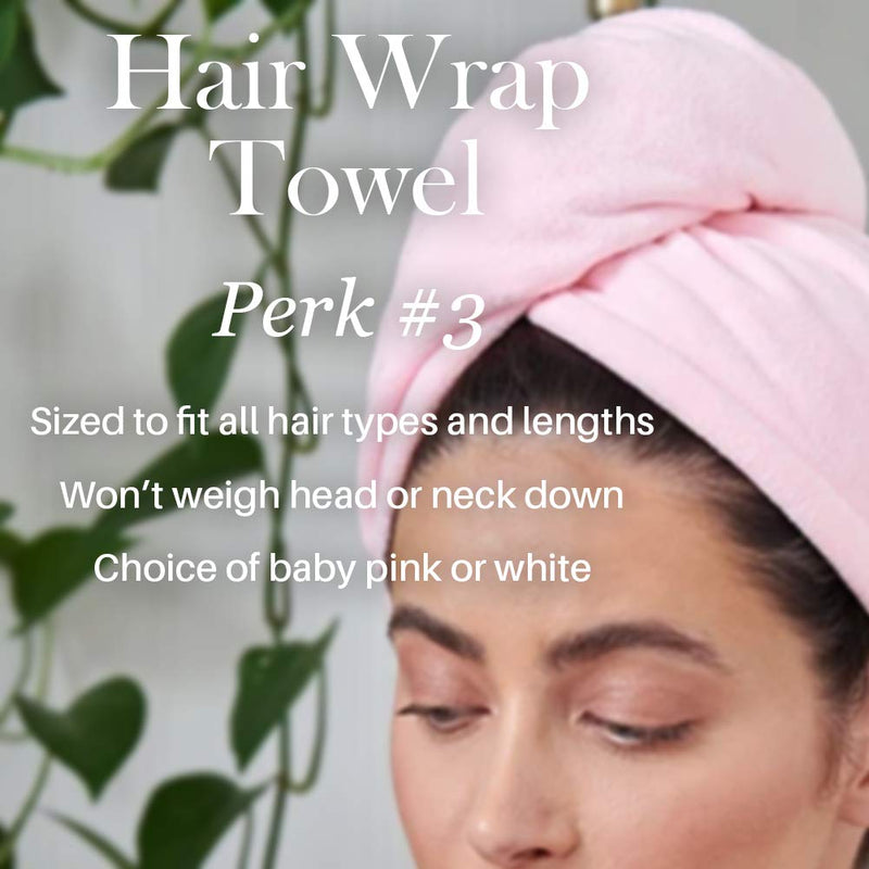 [Australia] - L'ange HAIR WRAP Towel Fast-Drying - Pink Microfiber Hair Wrap Towels for Women, No Frizz Hair Towel for Curly, Long, Thin, Short Hair, Absorbent Towel for Sleeping, Showering, MSRP $20 (Baby Pink) Baby Pink 