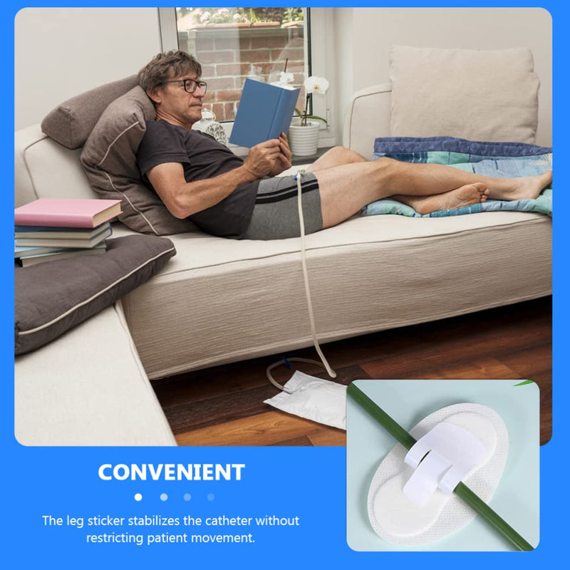 [Australia] - EXCEART Catheter Tube Holder 20Pcs Catheter Fixation Stickers Catheter Stabilization Device Catheter Tube Fixing Tapes 