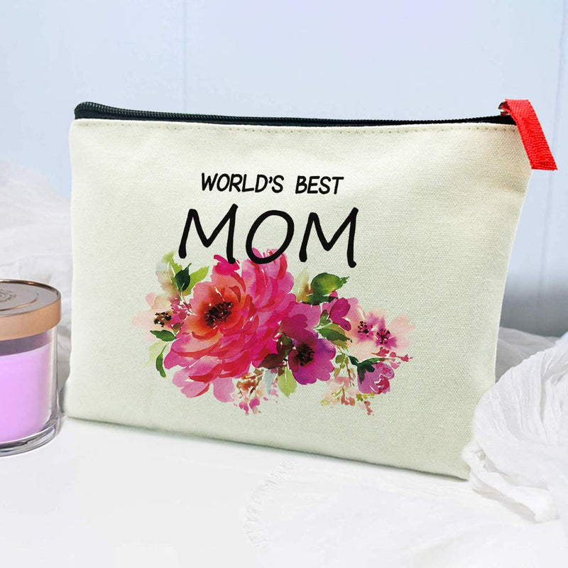 [Australia] - Mom Gift - Mother Birthday Christmas Gift Mothers Day Gift - the Love Between Mother and Daughter is Forever - Canvas Cosmetic Bag 