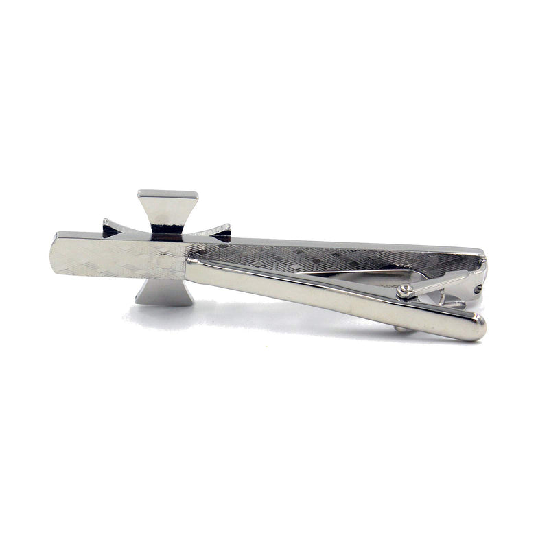 [Australia] - Knights Templar Black Cross Pair of Cufflinks & Tie Bar Clip 