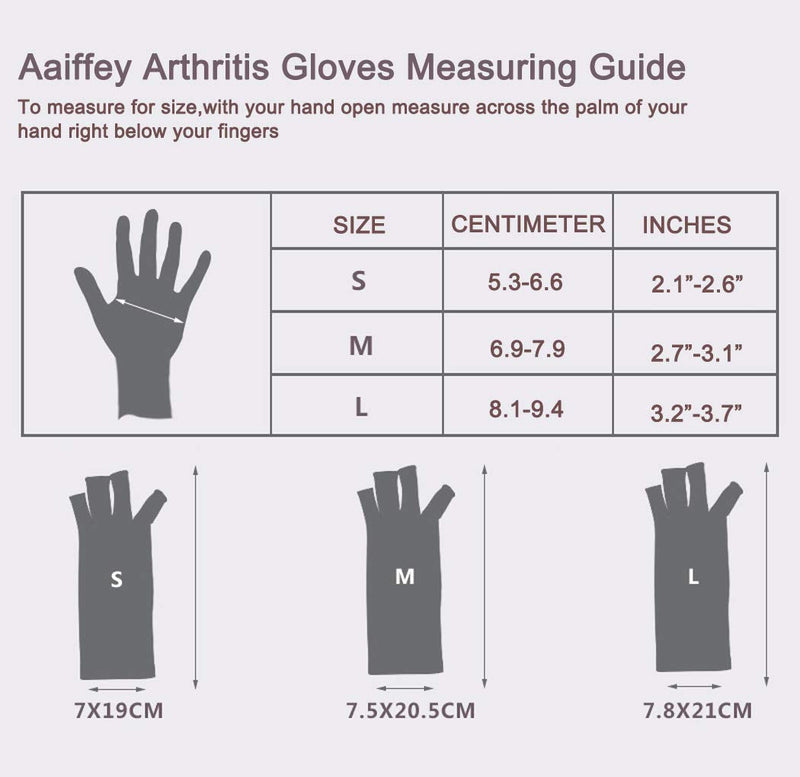 [Australia] - Aaiffey Compression Arthritis Gloves for Men and Women - Compression Gloves High Infused Glove Pain Relief for Arthritis Large 