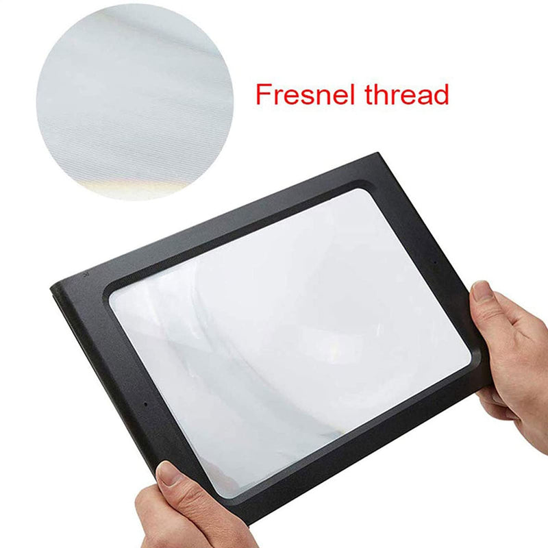 [Australia] - Hanme Full Page Reading Magnifier with LED Lighted, 5X Hands-Free Rectangular Magnifying Glass, for Low Vision Seniors Repair Observation 