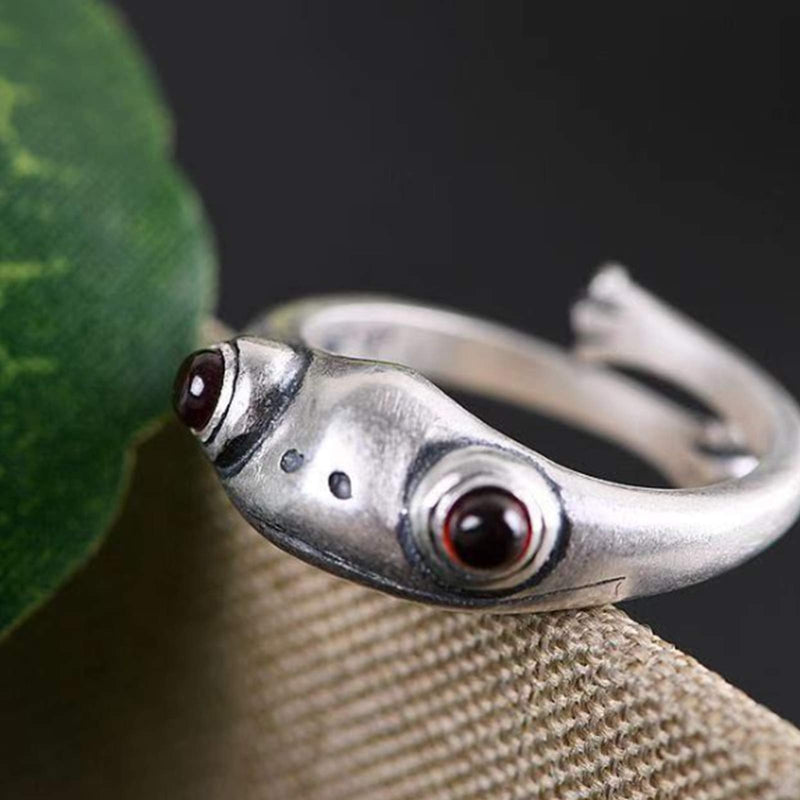 [Australia] - Frog Rings,Personalized Open Adjustable couples rings,Cute Animal wedding bands for women Frog Ring A 