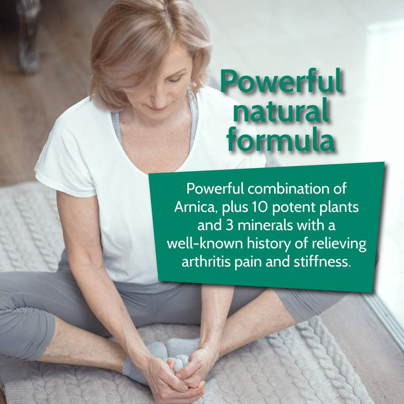 [Australia] - BHI Arthritis Pain Relief Daily Joint Health Support Arnica + 13 Natural Actives Homeopathic Plant & Mineral Blend Helps Relieve Minor Pain & Stiffness in Joints for Women & Men - 100 Tablets 
