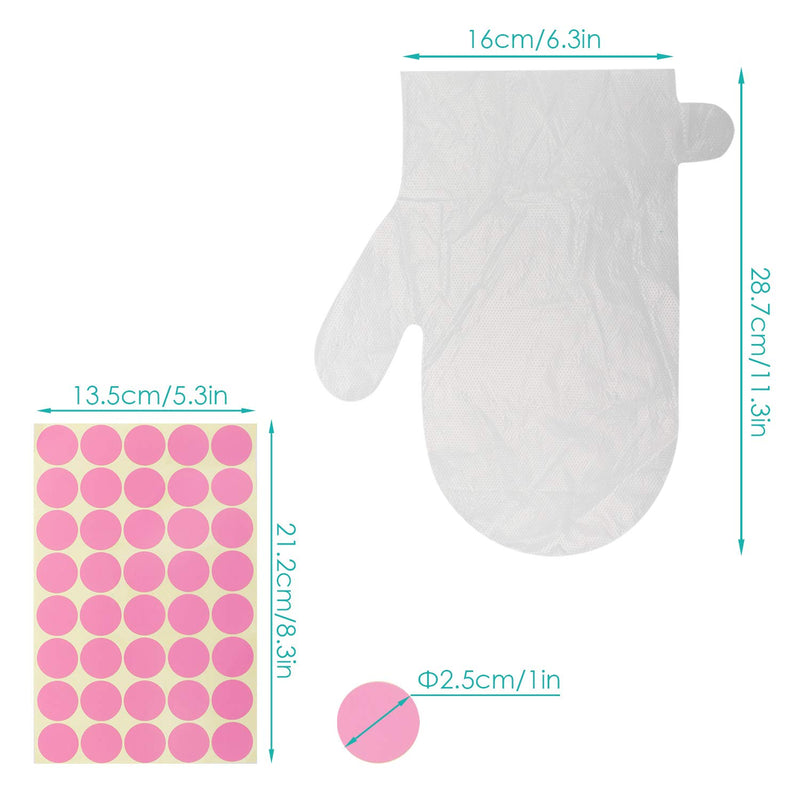 [Australia] - 200pcs Plastic Paraffin Bath Bags for Hand, Segbeauty Larger and Thicker Paraffin Wax Hand Liners, Therabath Spa Mitt Glove Liners for Paraffin Wax Machine and Wax Treatment Large (200 Count) 