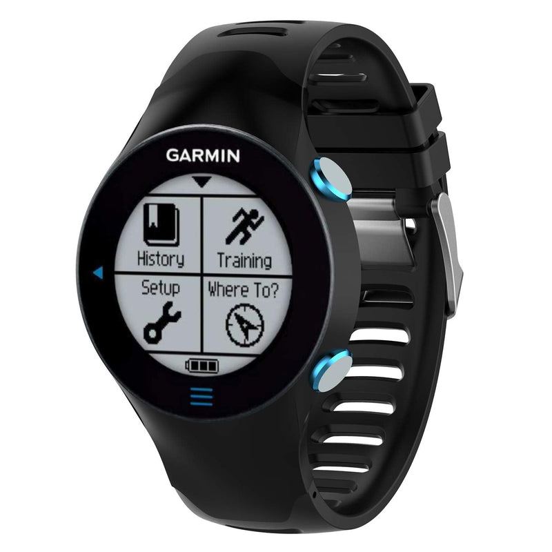 [Australia] - Compatible for Garmin Forerunner 610, Silicone Wristband Replacement Watch Band for Garmin Forerunner 610 Watch Black 