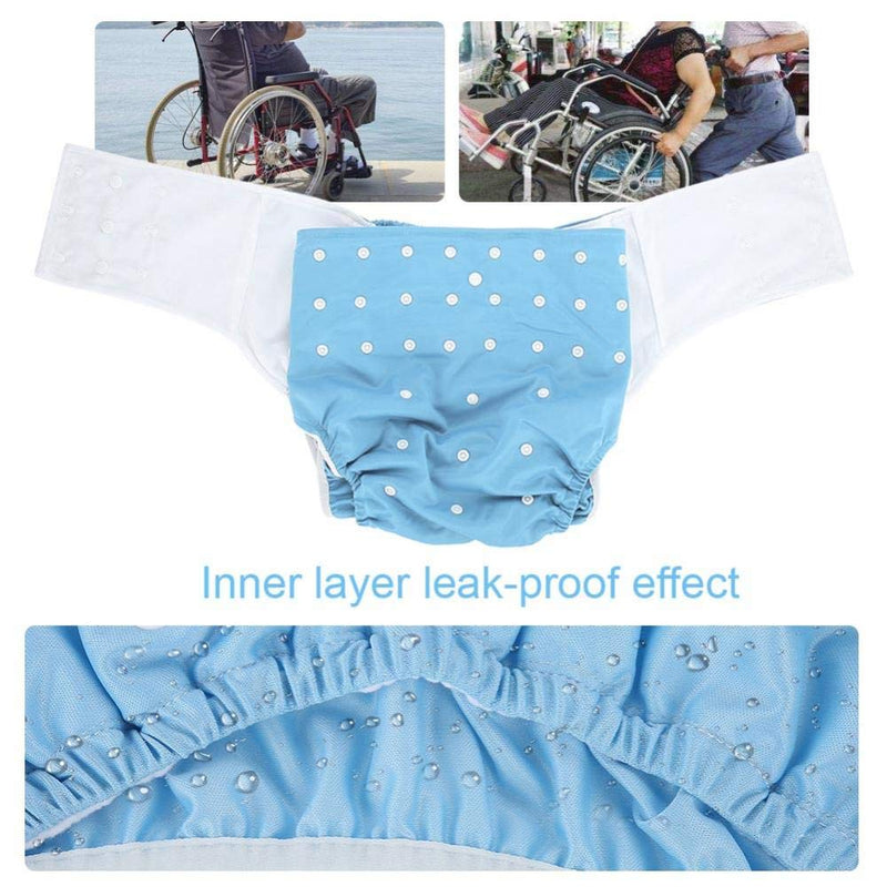 [Australia] - Washable adult diaper, reusable diaper pants against incontinence for adults, dual opening pocket adjustable leak-free, for the elderly and disabled care(#2) #2 