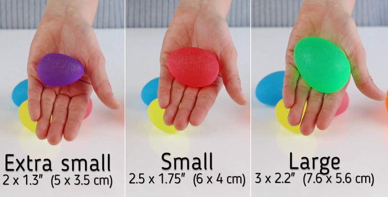 [Australia] - The Friendly Swede Stress Balls for Adults and Kids - Hand Grip Strength Trainer, Hand Therapy Squishy Ball, Set of 3 Finger Resistance Exercise Squeezer Extra Small 
