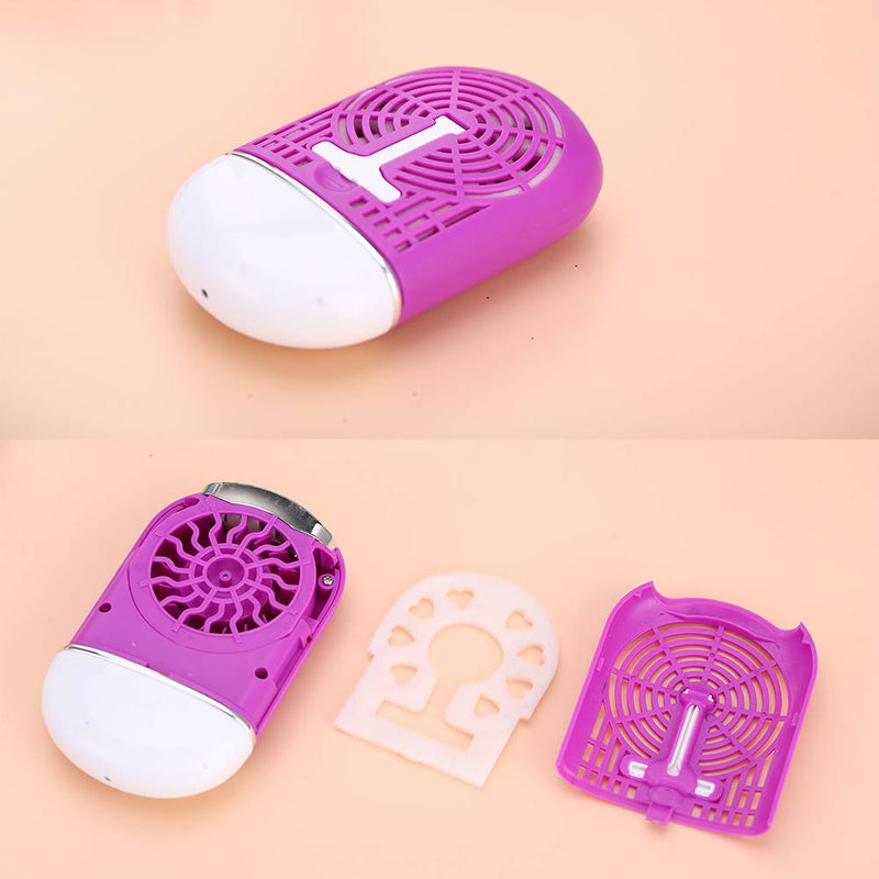 [Australia] - JUMP USB Mini Fan Air Conditioning Blower for Eyelash Extension (Blue/Purple) (Purple) Purple 