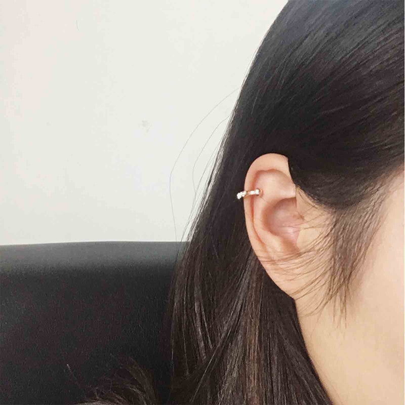[Australia] - Yheakne Boho Crystal Ear Cuff Earrings Gold Cz Pave Conch Ear Cuffs Earrings Rhinestone Hoop Cuff Earrings Non Pierced Earrings Jewelry for Women and Girls 