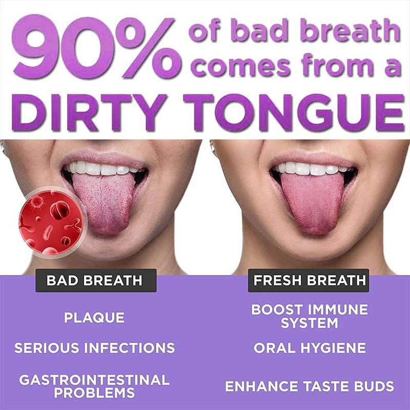 [Australia] - NASHnal Tongue Scraper with Travel Case (2 Pack), Bad Breath Treatment Tongue Scraper for Adults, Medical Grade,100% Stainless Steel for Oral Care, Easy to Use Tongue Cleaner for Hygiene 