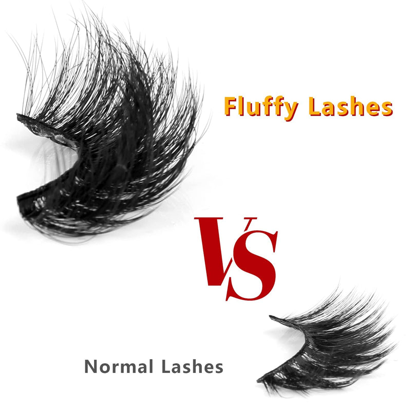 [Australia] - Leipple False Eyelashes 8 Pairs - Professional Reusable 8D Mink Lashes - Natural Waterproof Thick Fluffy Fake Eyelashes Faux Mink Eyelashes (QZ-02) QZ-02 