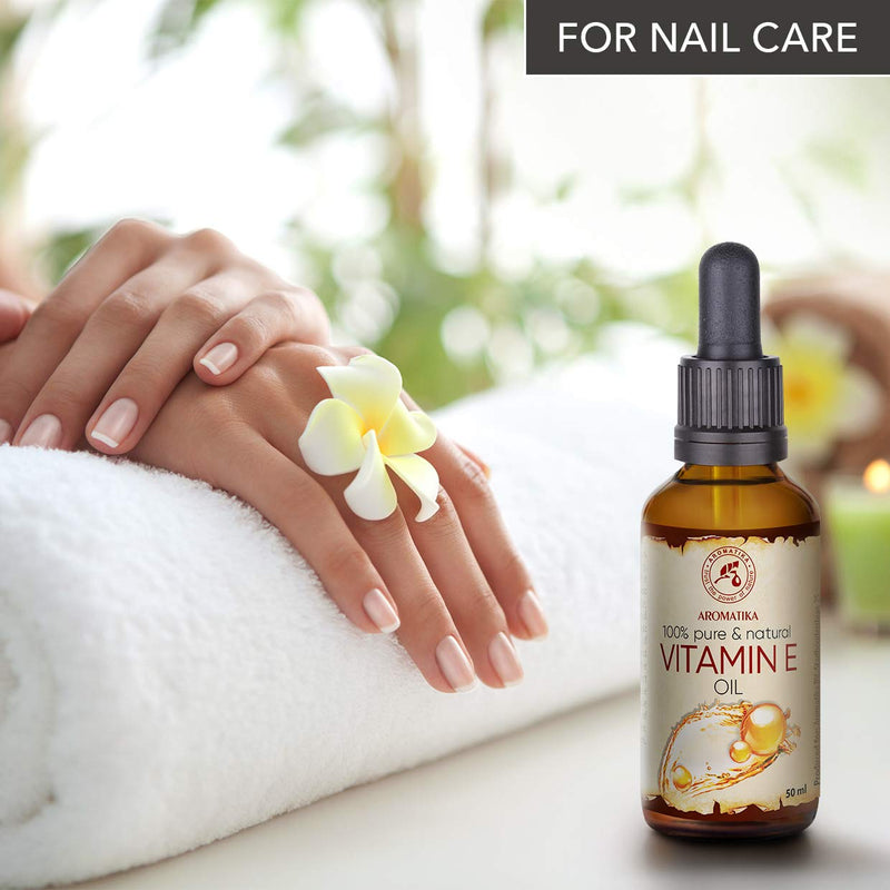 [Australia] - Vitamin OIL E 50ml -Tocopherol - Natural - Rich in Vitamin E - Anti Aging Oil against Wrinkles of all Kinds - Care for Face - Skin - Body Care - Hair - Ideal for Sensitive Skin 