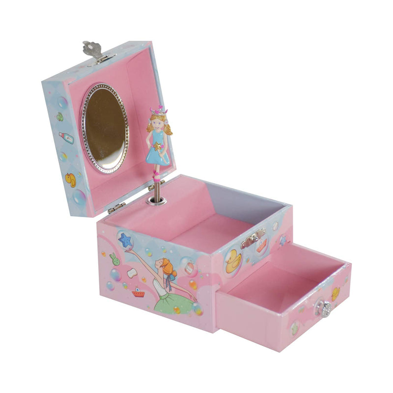 [Australia] - Laxury Music Jewelry Box for Girl Music Storage Box Music Box, Children’s Gift.（Repertoire: Swan Lake） 