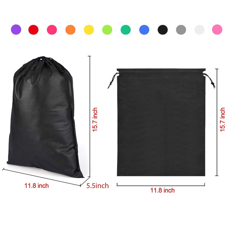 [Australia] - Travel Shoe Bags, Non-Woven With Rope For Men and Women Travel Packing Shoe Organizers, X-Large, Rainbow 12 Pcs 