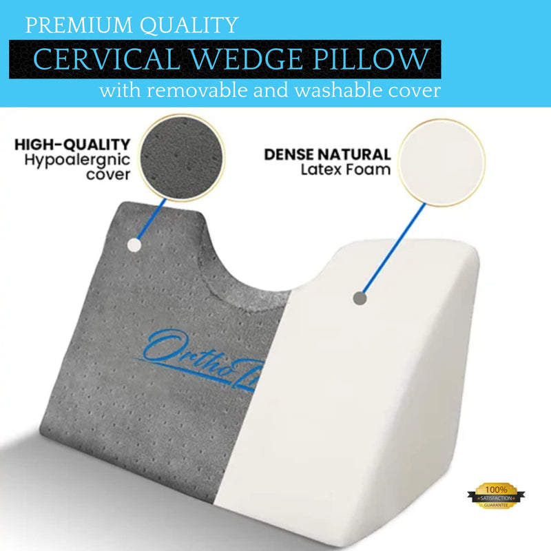 [Australia] - Cervical Traction Wedge Pillow - Neck Shoulder Scapula Relaxer - Gentle Spinal Correction - Posture, Occiput Release, Headaches & Migraines 