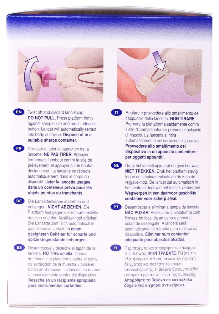 [Australia] - Unistik 3 Gentle Safety Lancets - Box of 100-30G with 1.5mm Penetration Depth 