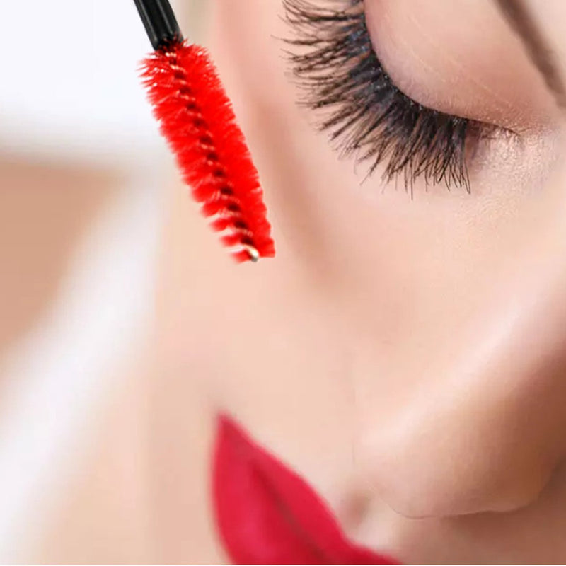 [Australia] - 300 Pcs Mascara Wands Multi-colored Eyelash Brushes Lash Extensions Makeup Brush Tool Bulk, Black Handle (Black Handle-Mix-300pcs) Black Handle-Mix-300pcs 