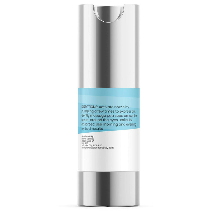[Australia] - Revive Science Eye Cream - Under Eye Cream for Dark Circles and Puffiness with Collagen, Caffeine, Vitamin K, Niacinamide to Reduce Wrinkles, Fine Lines, Bags - Wake Up Anti Aging Eye Serum, 0.50 oz 0.5 Fl Oz (Pack of 1) 