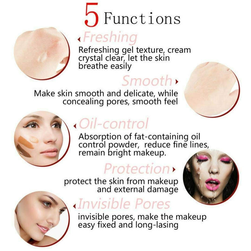 [Australia] - ONEKLIK PHOERA Primer Matte Finish Face Makeup Pore Filler Full Coverage Foundation Base Oil Control Liquid Make up Base Concealer Pores Minimiser Moisturizing Long Lasting Flawless Makeup(18 ml) 18 ml (Pack of 1) 