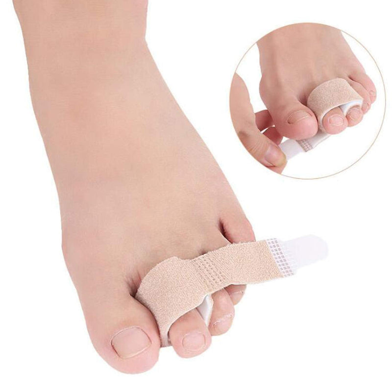 [Australia] - 6 Pieces Broken Toe Separator Wrap Hammer Toe -Toe Straightener, Cushioned Bandages Toe Splint Wraps Separator for Broken Injured Finger Hammer Toe 