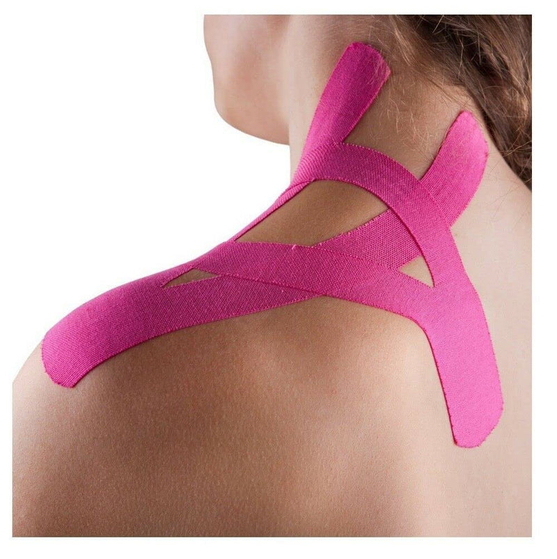 [Australia] - Pink Kinesiology Tape, Therapeutic Adhesive Kt Tape Roll - 5cm Waterproof Sports Strapping Tape - Ideal for Exercise, Sports and Injury Pink 
