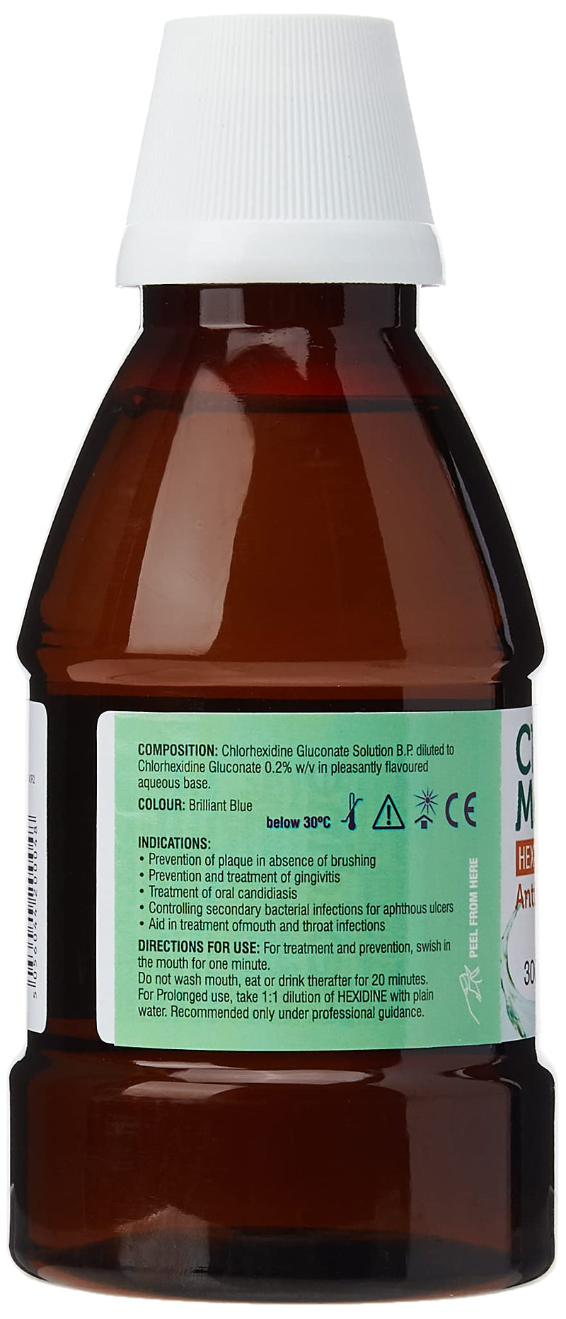 [Australia] - Chlorhexidine Gluconate Antiseptic Mouthwash Peppermint Flavour 300ml 