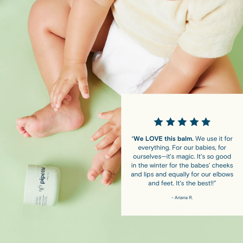 [Australia] - Pipette Baby Balm - Protects, Hydrates & Nourishes Sensitive Skin - Baby Essentials for Newborn with Renewable Plant-Derived Squalane, 2 oz 