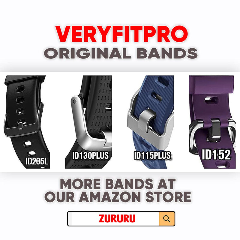 [Australia] - ZURURU Veryfitpro ID115Plus HR Replacement Bands for Veryfit Pro ID115Plus HR Fitness Tracker Smart Watch Blue-Black 