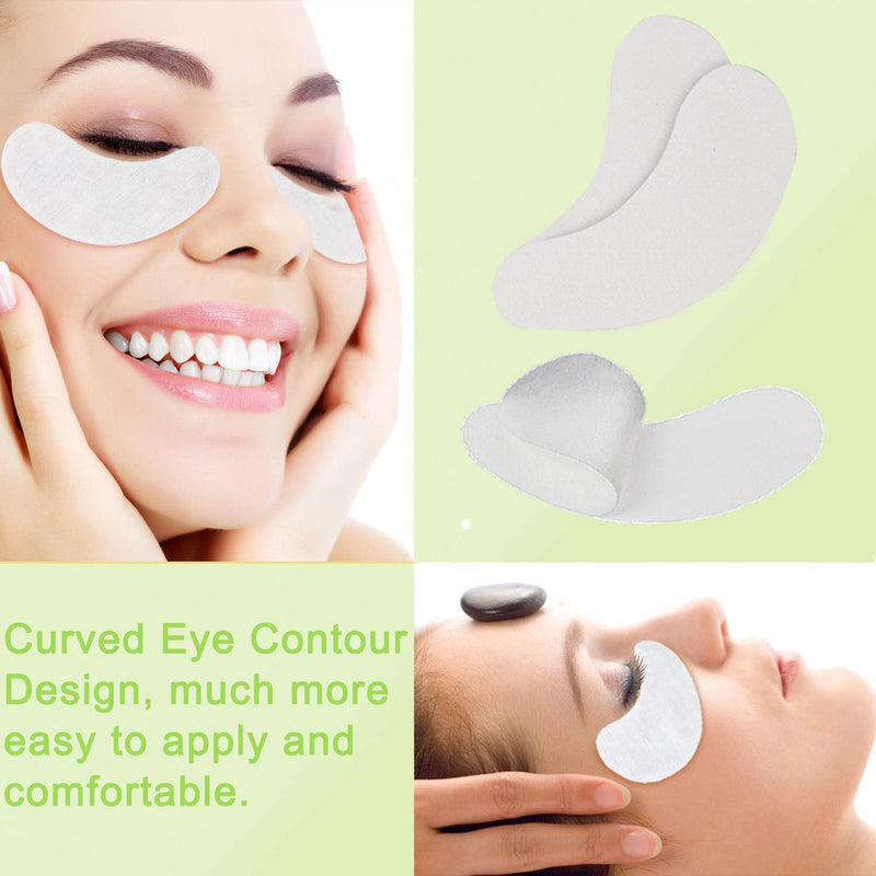 [Australia] - Under Eye Gel Pads, Jiasoval 50 Pairs Eye Patches Eyelash Extension Pads, Lint Free Under Eye Gel Patches for Pro Salon and Individual Eye Pads 