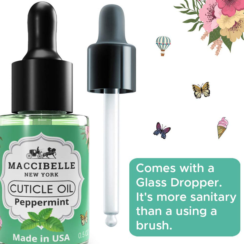 [Australia] - Maccibelle Cuticle Oil 0.5 oz for Dry Cracked Cuticles (Peppermint) Peppermint 