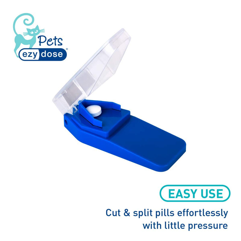 [Australia] - Ezy Dose Pet Pill Cutter and Splitter | Cuts Pills, Vitamins, Tablets for Cat | Great for Hiding Medication in Treats 