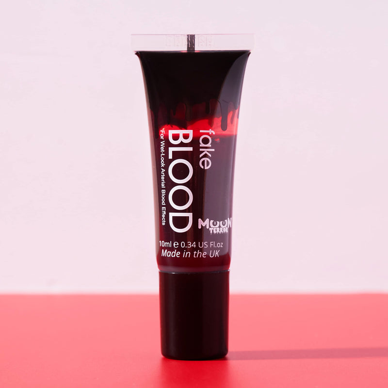 [Australia] - Moon Terror Halloween Fake Blood With Applicator | 10ml | Premium Quality | Made in the UK & Cosmetically Certified | 100% Safe & Easy To Use | Vegan & Cruelty free 