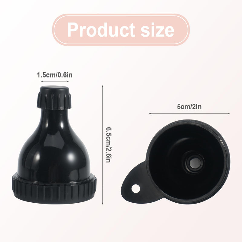 [Australia] - Aster 2Packs Small Protein Powder Funnel Workout Protein Powder Container Portable Supplement Funnels for Filling Bottles, Protein Powder Dispenser for Workout, Travel 