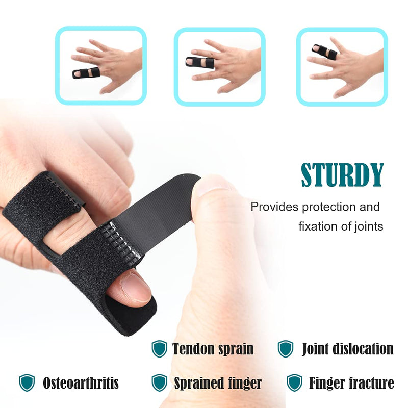 [Australia] - 4 Pcs Trigger Finger Splints,Finger Brace,Finger Knuckle Immobilization,Broken Finger Protector, Broken Fingers Straightening,Arthritis Relief,Pain Relief,Fits Index Finger,Middle Finger,Ring Finger 