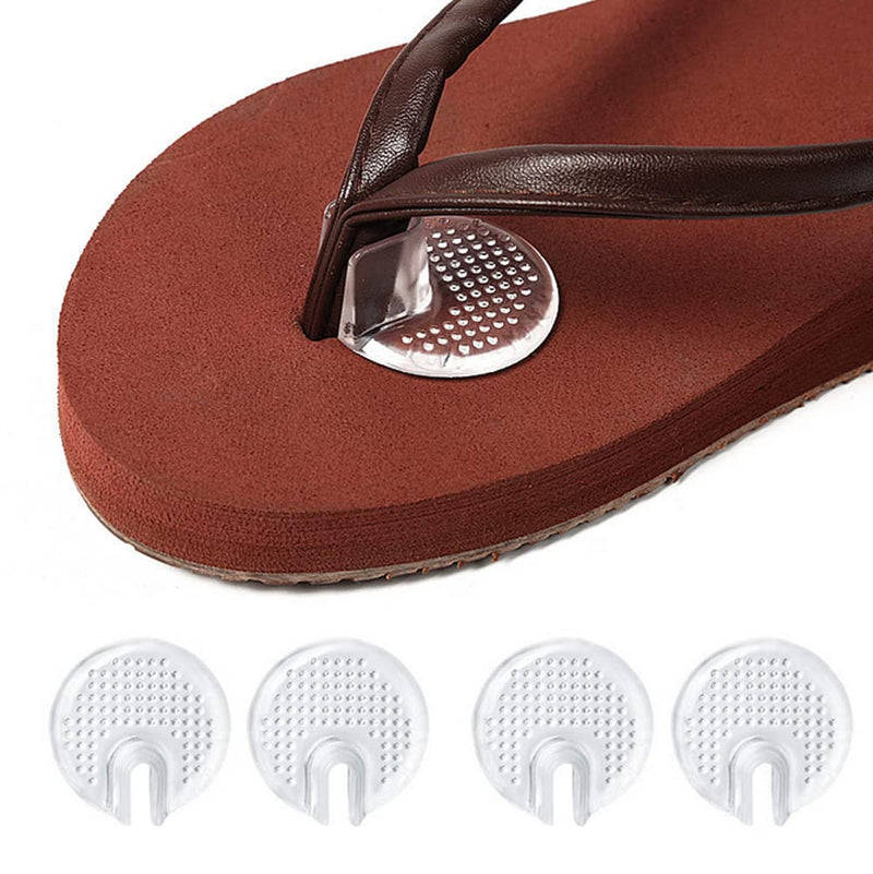 [Australia] - 3 Pairs Clear Silicone Thong Sandal Toe Protectors Non-Slip Self-Adhesive Flip-Flop Sandal Toe Guards Cushions (Style B) Style B 35 x 16 mm 