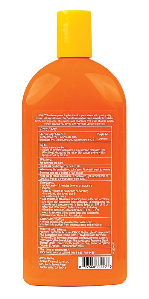 [Australia] - NO-AD Sport Sunscreen Lotion, SPF 50 16 oz 