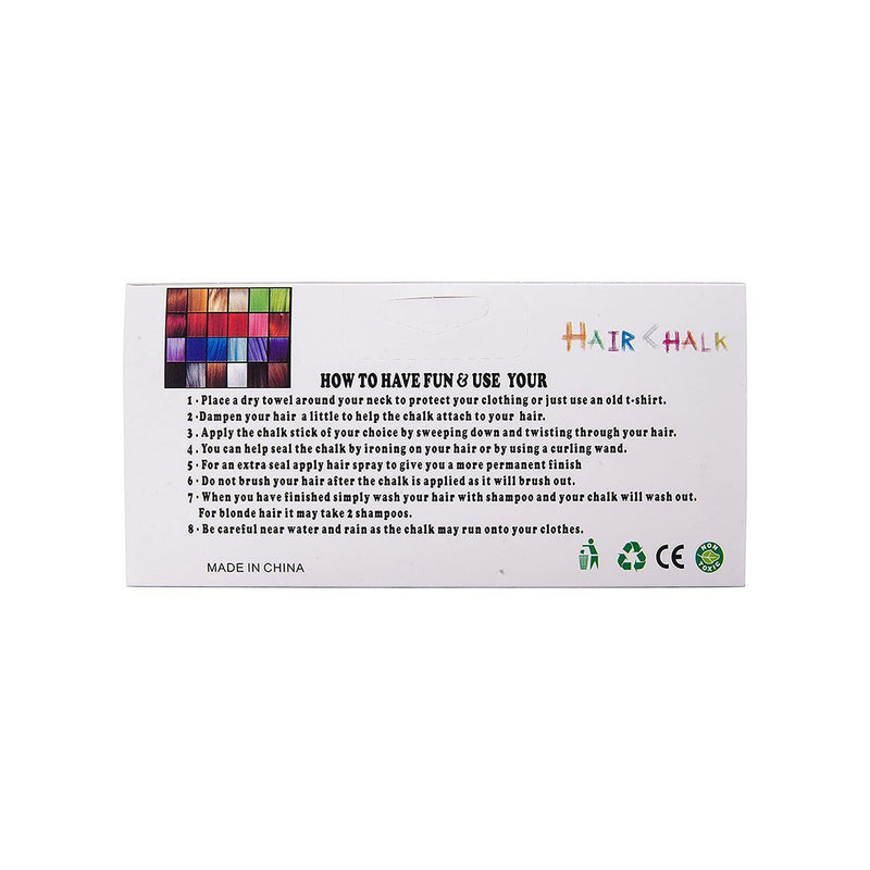 [Australia] - Temporary Hair Chalk Colour Pastel Hair Dye - Non Toxic in 36 Pc by Trimming Shop 