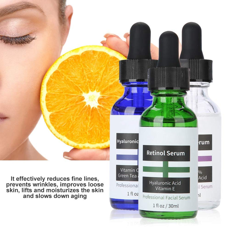 [Australia] - Rotekt 3pcs/set 30ml Anti Aging Anti- wrinkle Vitamin C Retinol Hyaluronic Acid Serum Skin Care 