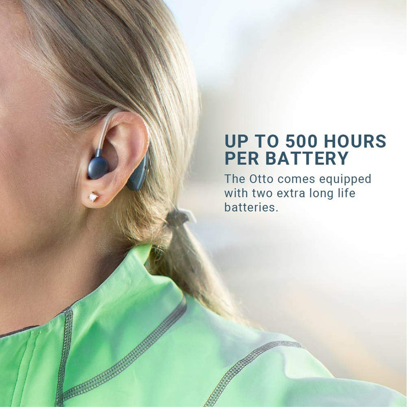 [Australia] - Digital Hearing Amplifier by Britzgo BHA-220. 500hr Battery Life, Modern Blue, Doctor and Audiologist Designed 