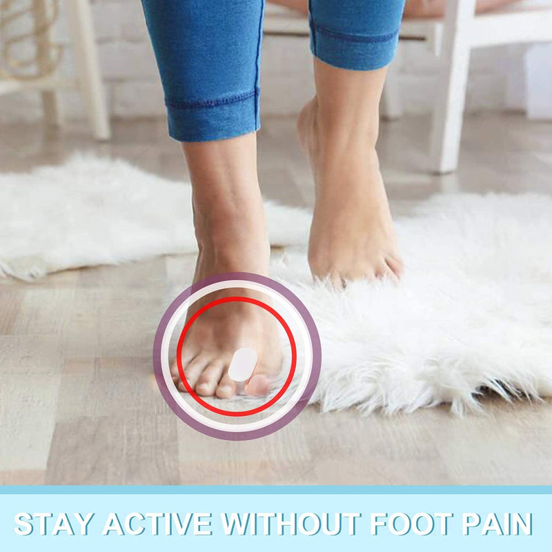 [Australia] - PrettSole 6 Pairs Toe Separators(1/2' Thick), Silicone Toe Spacer, Bunion Relief Pads to Temporarily Correct Big Toe & Relieve Bunion Pain, Overlapping Toe 