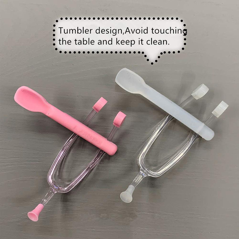 [Australia] - MULOVE Soft Contact Lens Insertion and Remover Tool Set - Contact Lens Handler Device Includes Tweezers with Suction Cup and Soft Silicone Scoop, Contact Lenses Removers for Travel Home to Use (Pink) Pink 
