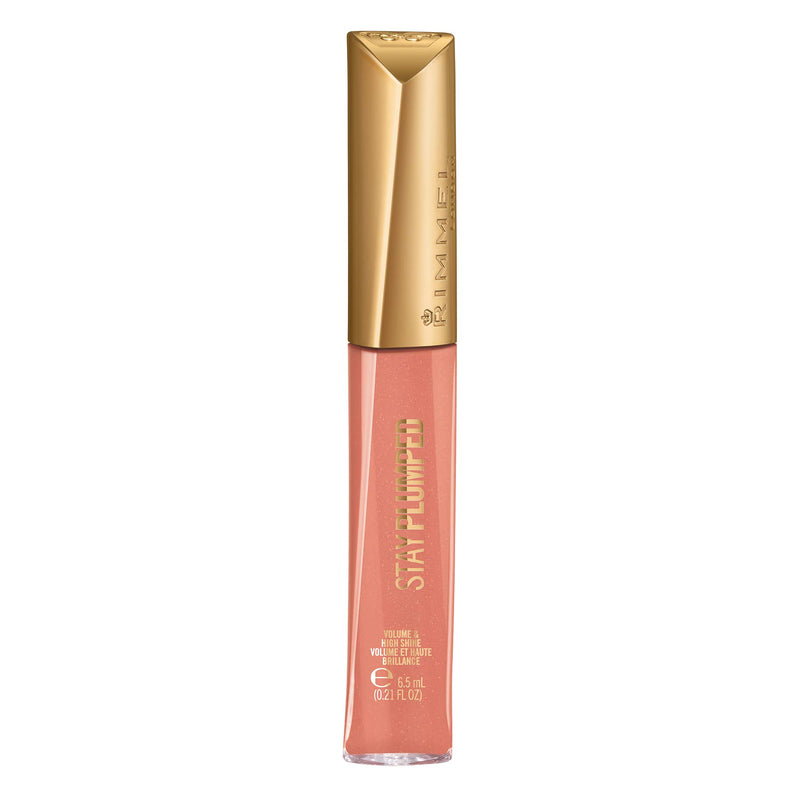 [Australia] - Rimmel Stay Plumped Lip Gloss, 531 Peach Pie, Pack of 1 