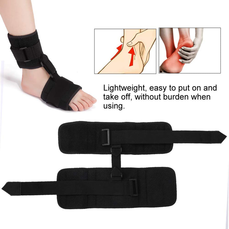 [Australia] - Ankle Support Adjustable Foot Drop Brace, Ankle Corrector Brace Support Protection Correction Splint for Sprain Injury Recovery, Suitable for Left and Right Foot, Free Size 