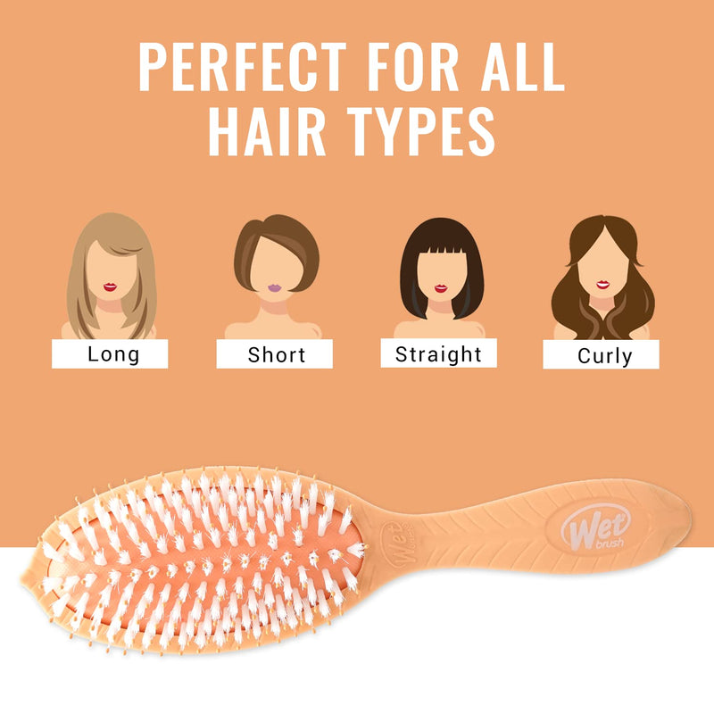 [Australia] - Wet Brush Go Green Treatment And Shine Brush - Coconut Oil By For Unisex - 1 Pc Hair Brush Coral 