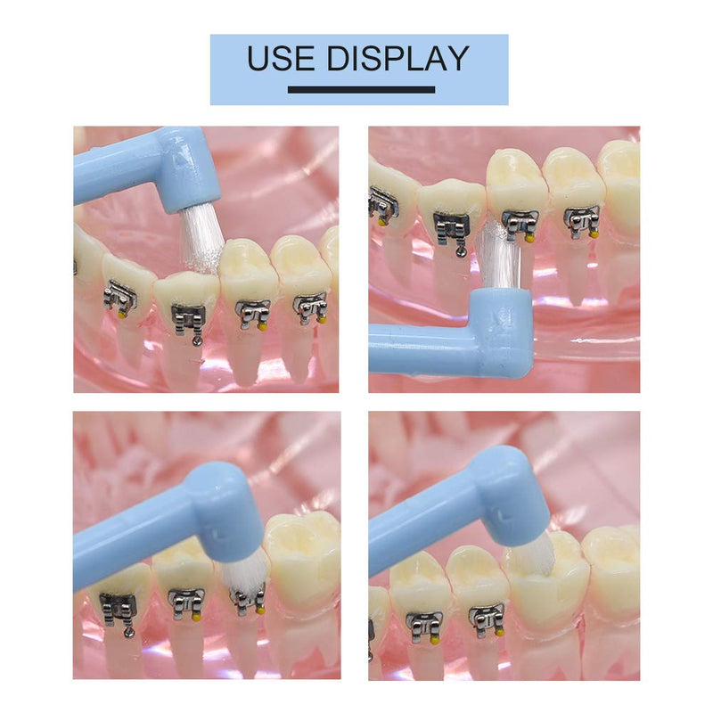 [Australia] - Angzhili 6 PCS Interspace Toothbrush for Teeth Detail Cleaning and Braces Clean Soft and Compact Trim Tooth Toothbrush Rose Red, Blue, White… 
